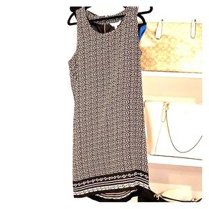 Knee length silk dress